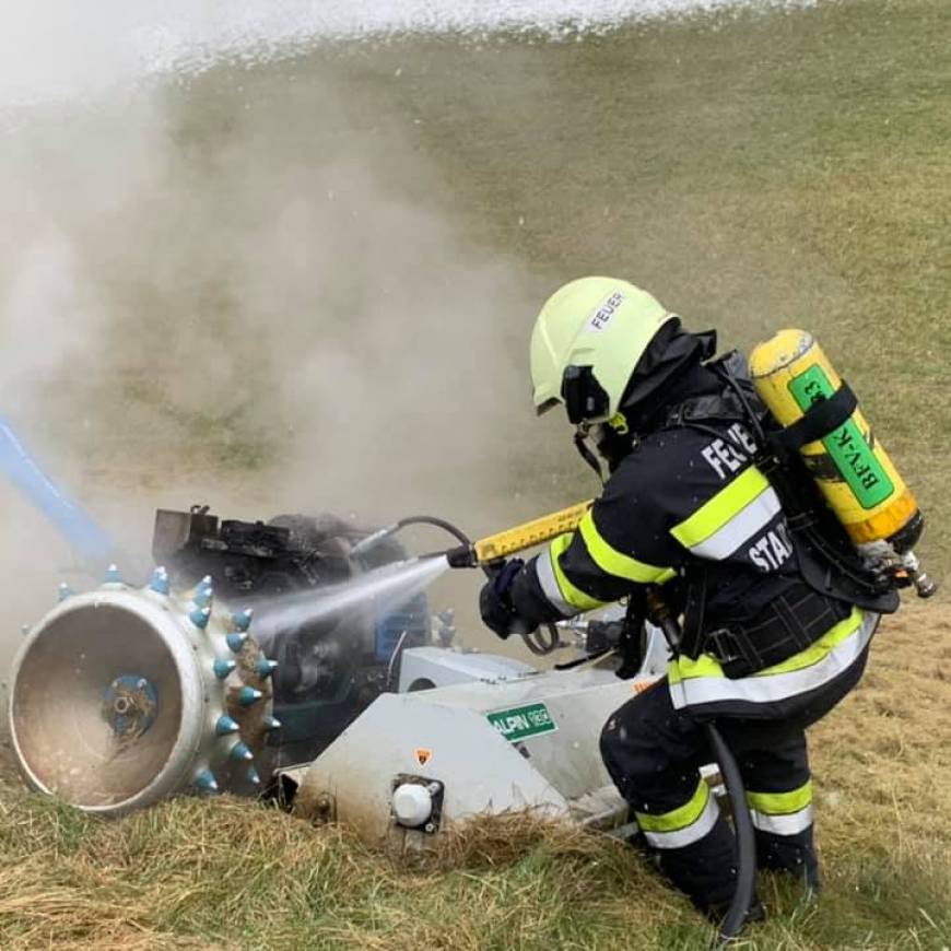 Brand landwirtschaftliches Gerät